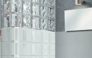 cloison brique de verre translucide