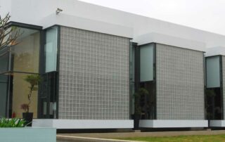 panneau de verre extérieur