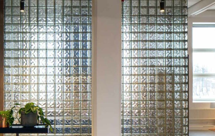 pose panneau brique de verre intérieur ou extérieur