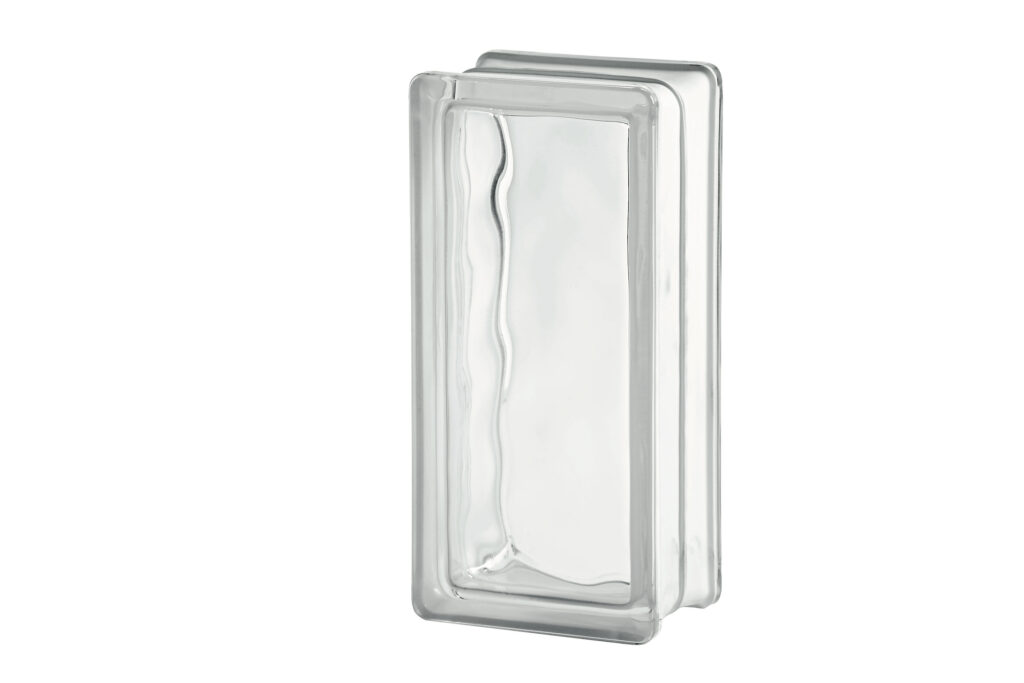 demi brique de verre brique de verre rectangulaire translucide