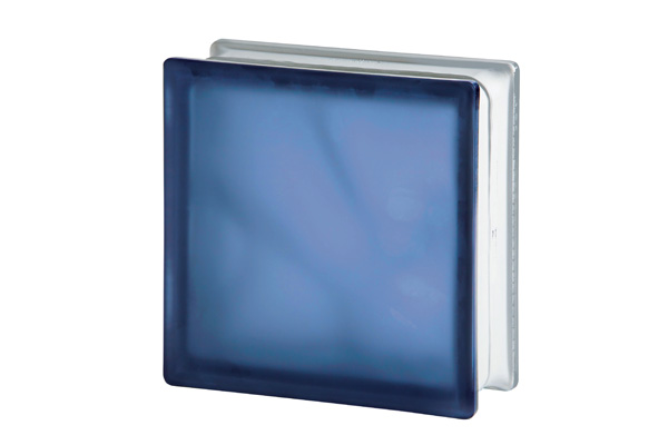 brique de verre de couleur satinée et opaque