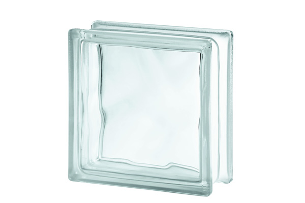 brique de verre translucide de dimension standard 20x20
