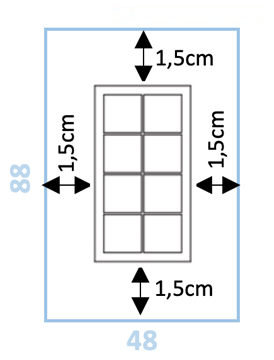 Panneau préfabriqué 2x4 briques de verre