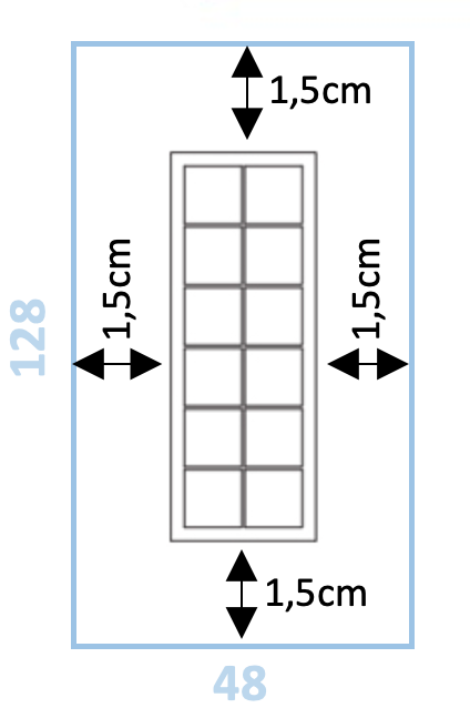 Panneau préfabriqué 2x6 briques de verre