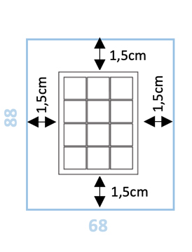 Panneau préfabriqué 3x4 briques de verre