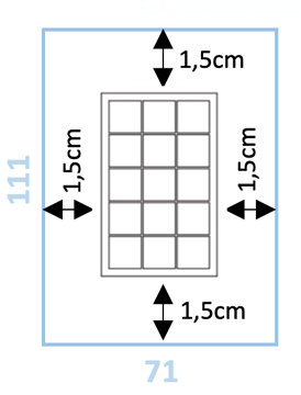 Panneau préfabriqué 3x5 briques de verre