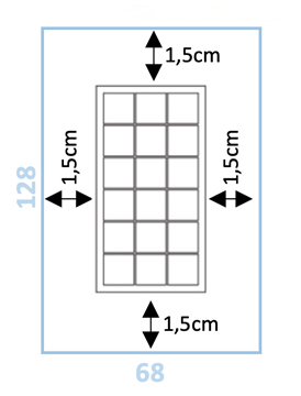 panneau préfabriqué 3x6 briques de verre