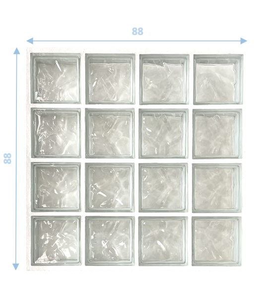 panneau préfabriqué 16 briques de verre